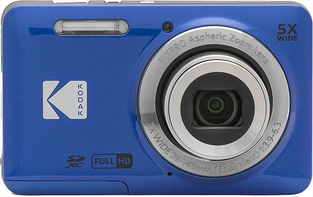 "KODAK - Fotocamera compatta FZ55 5X Zoom-Blu"