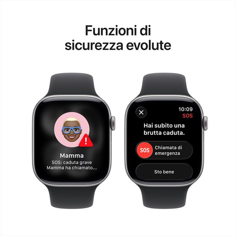 Immagine del prodotto APPLE - Watch Series 11 GPS 46mm Alluminio-Grigio - Sport Band Nero - M/L