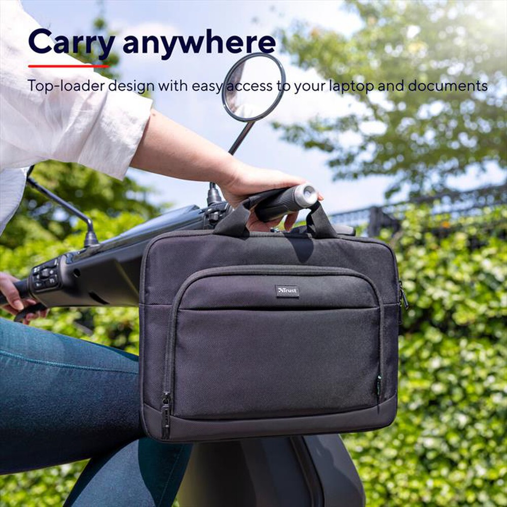 "TRUST - SYDNEY SLIM LAPTOP BAG 14? ECO-Black"