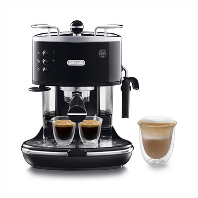 DE LONGHI - ICONA VINTAGE ECO 311.BK MACCHINA DA CAFF&Egrave; MANUALE-Nero