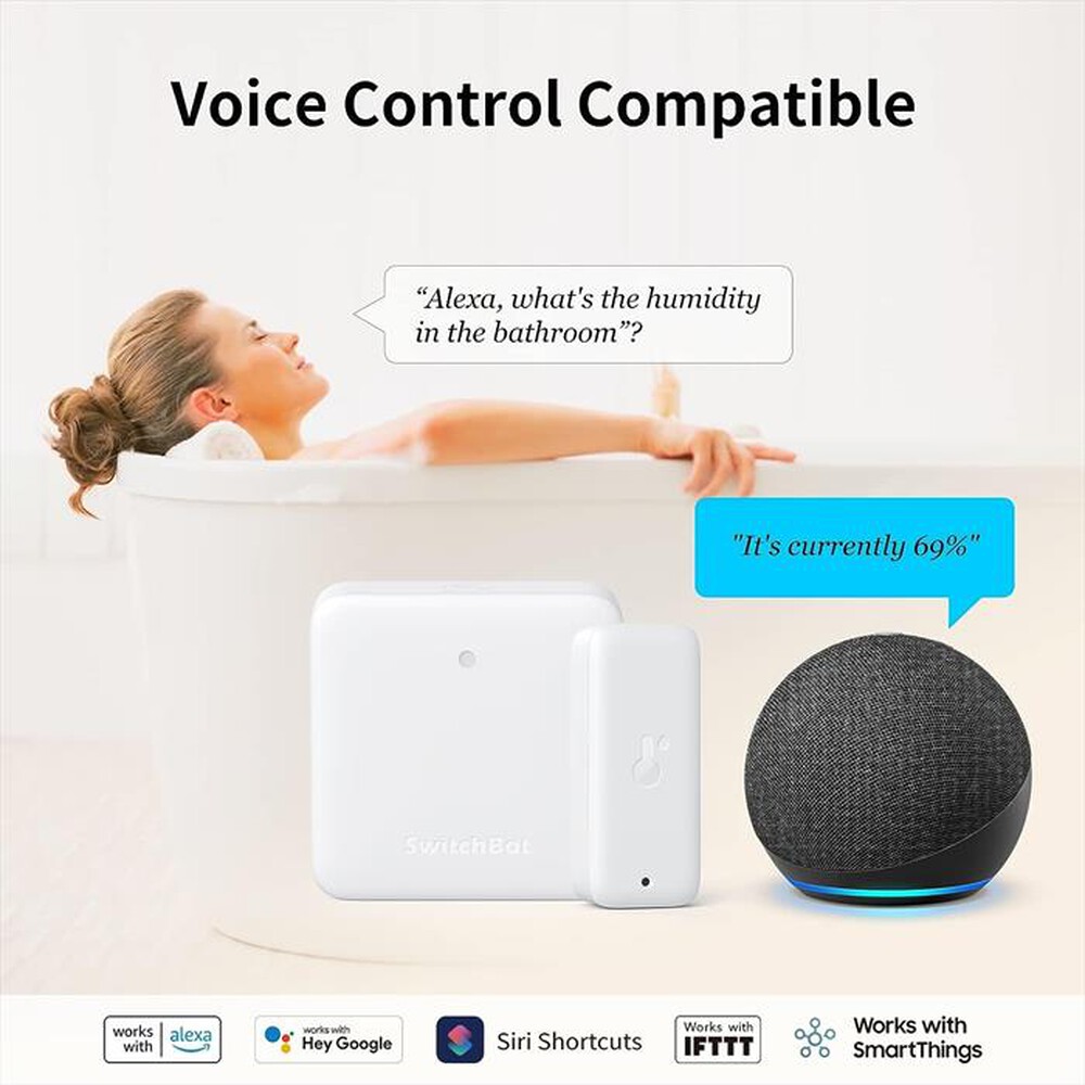 Immagine del prodotto SWITCHBOT - HUB MINI+OUTDOOR METER*3 4IN1-BIANCO