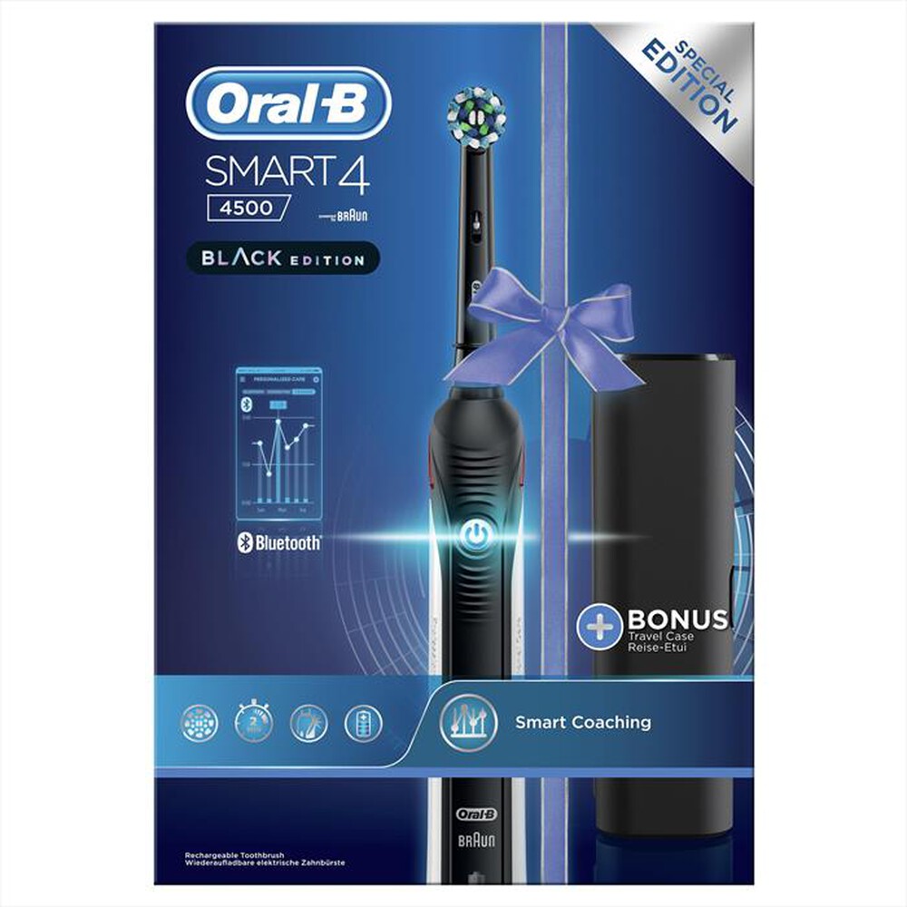 "ORAL-B - SPAZZOLINO ELETTRICO SMART 4 4500 CROSSACTION-NERO"