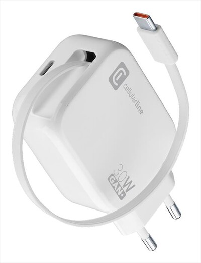 CELLULARLINE - RETRACTABLE POWER 30W-Bianco