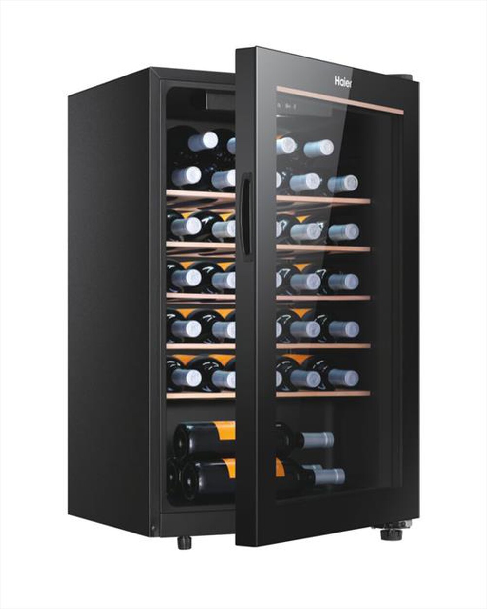 "HAIER - Cantinetta HWS33GGFR Classe G 33 bottiglie-Nero"