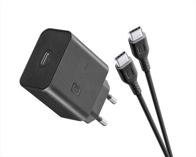CELLULARLINE - SUPER FAST CHARGER KIT PD 45W-Black
