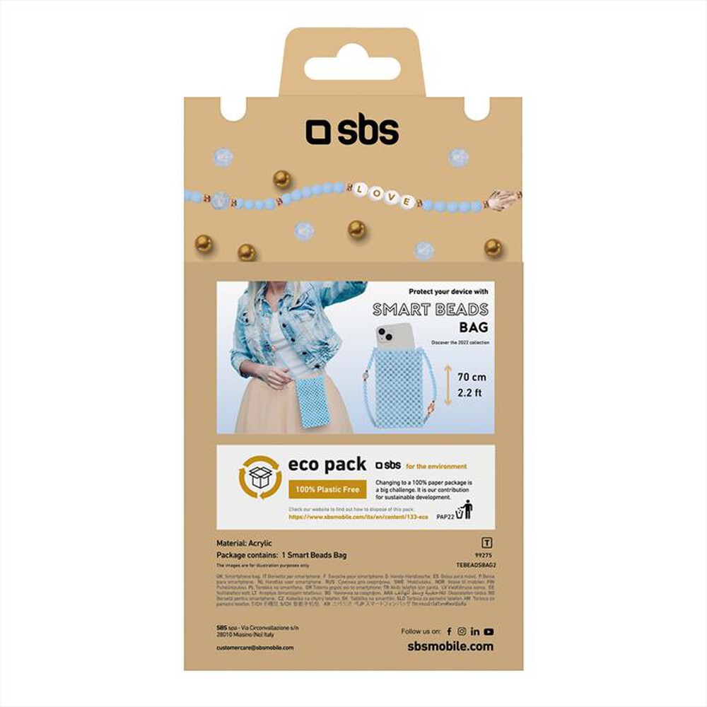 Immagine del prodotto SBS - TEBEADSBAG2-Azzurro