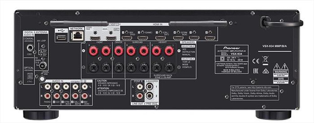 Immagine del prodotto PIONEER - Preamplificatore VSX934 BK-Nero