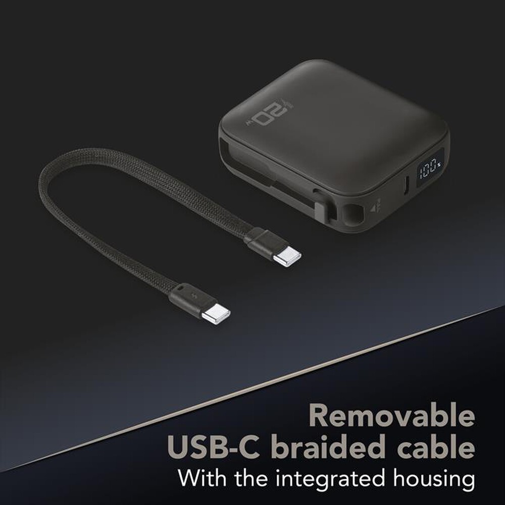 Immagine del prodotto CELLULARLINE - Power bank POCKET 10000 MAH 20W PORTA USB-C-Nero