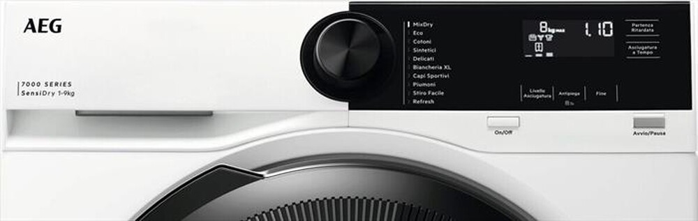 Immagine del prodotto AEG - Asciugatrice TR7HE9C 9 Kg Classe C-Bianco