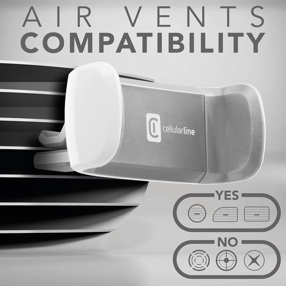 Immagine del prodotto CELLULARLINE - HANDYSMARTW Supporto auto Universale-Bianco