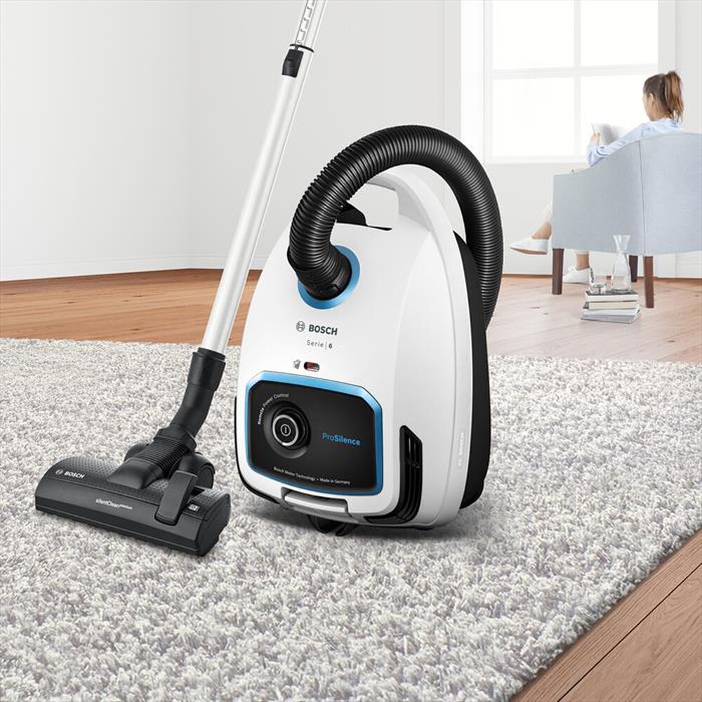 "BOSCH - Aspirapolvere a traino BGB6SIL1-Bianco"