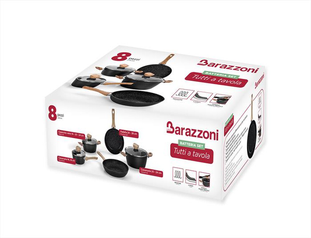 "BARAZZONI - Batteria 8 pezzi"