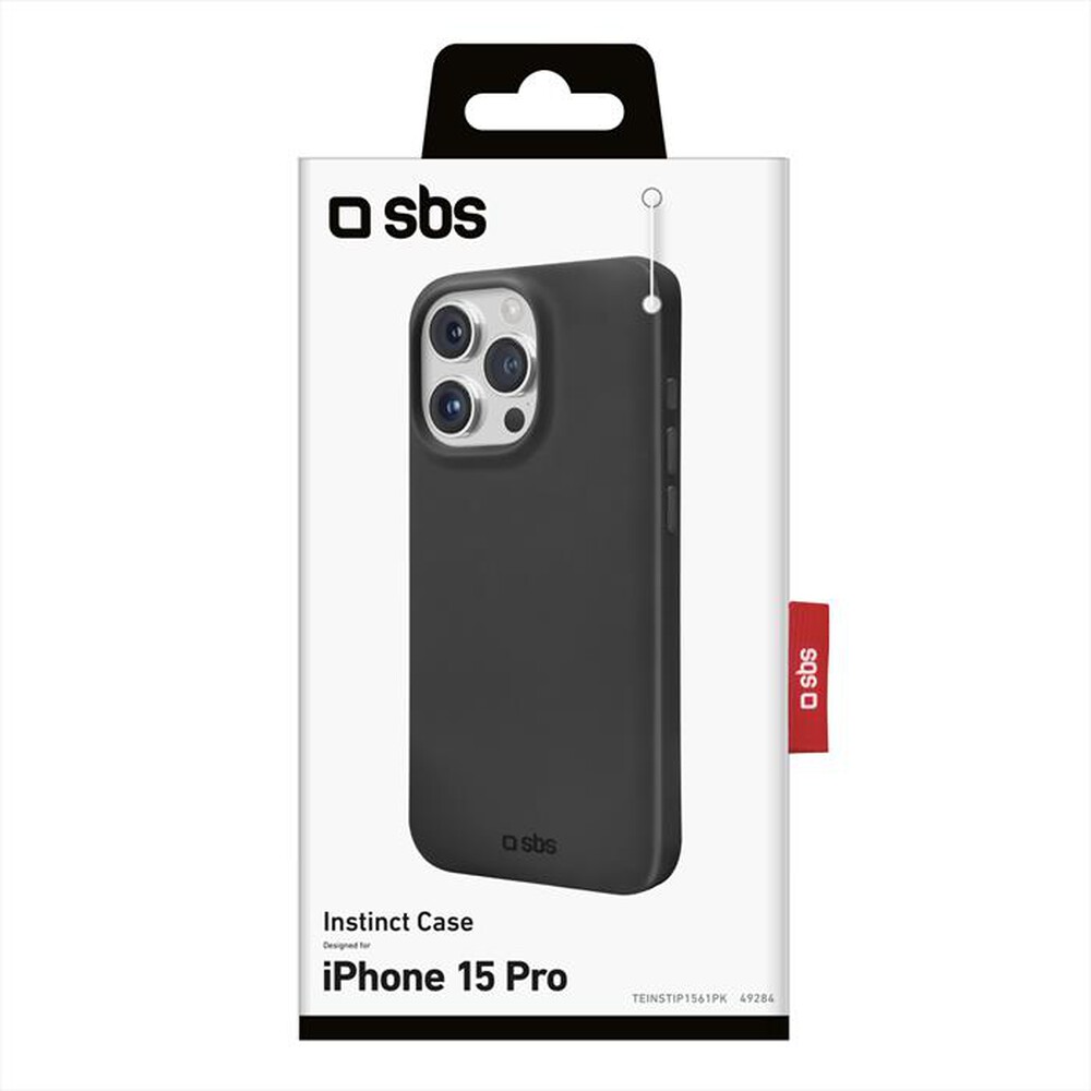 "SBS - Cover Instinct TEINSTIP1561PK per iPhone 15 Pro-Nero"