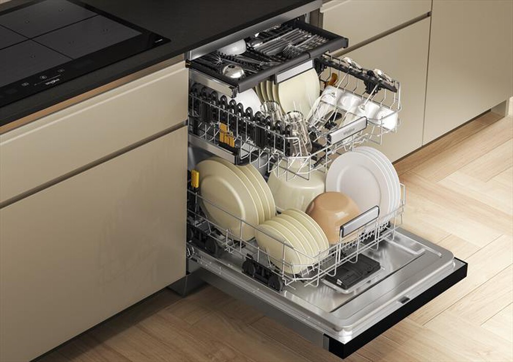 "WHIRLPOOL - Lavastoviglie MAXISPACE W7F HS41 X Classe C 15 cop-Stainless steel"