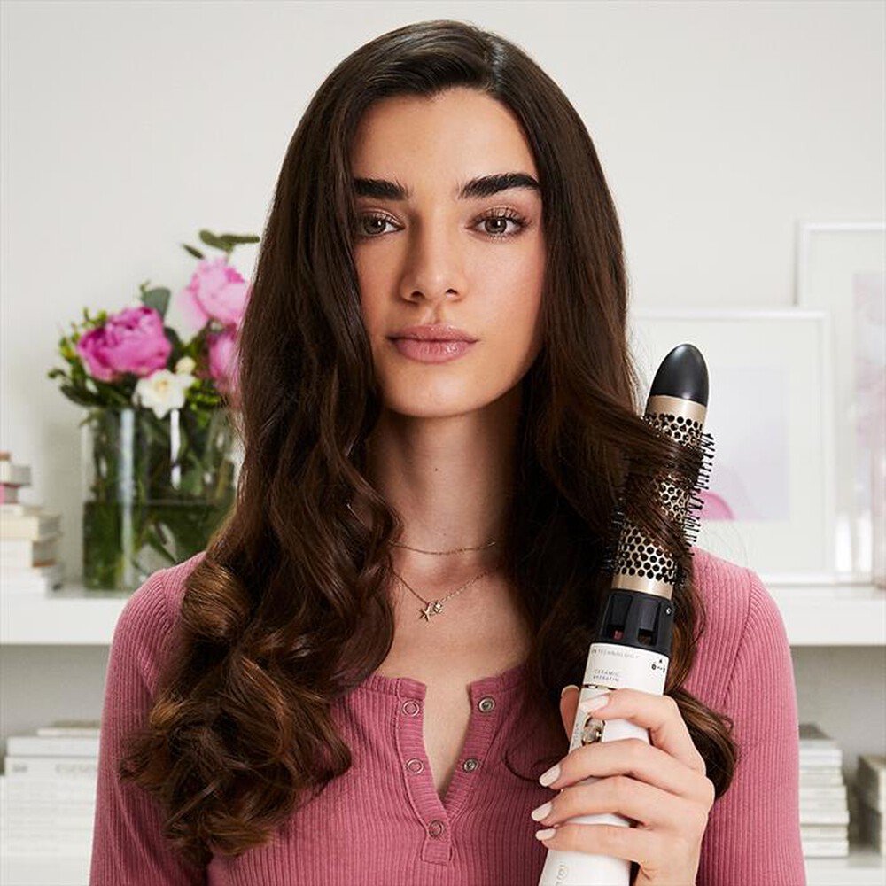 "BELLISSIMA IMETEC - MODELLATORE AD ARIA CALDA AIR WONDER-Oro, Bianco"