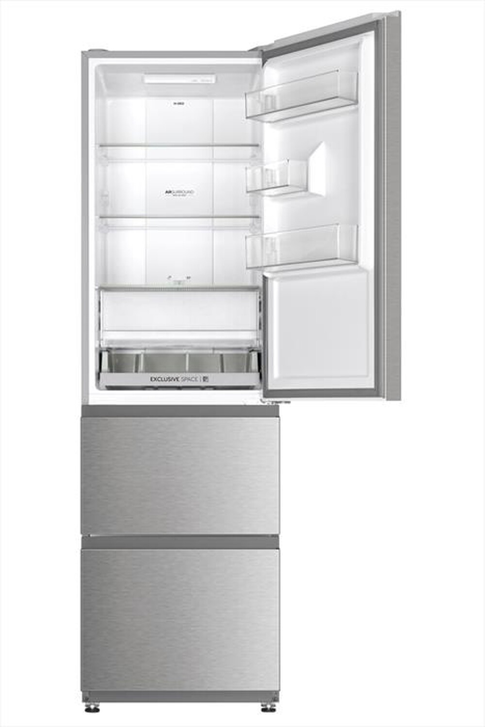 Immagine del prodotto HAIER - Frigorifero combinato HTR3518ENMX Classe E 303 lt-Acciaio inox
