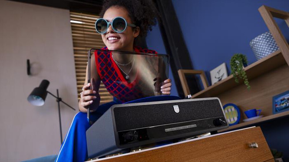 Immagine del prodotto PHILIPS - THE STEVIE Giradischi Bluetooth TAV3000B/10-Black