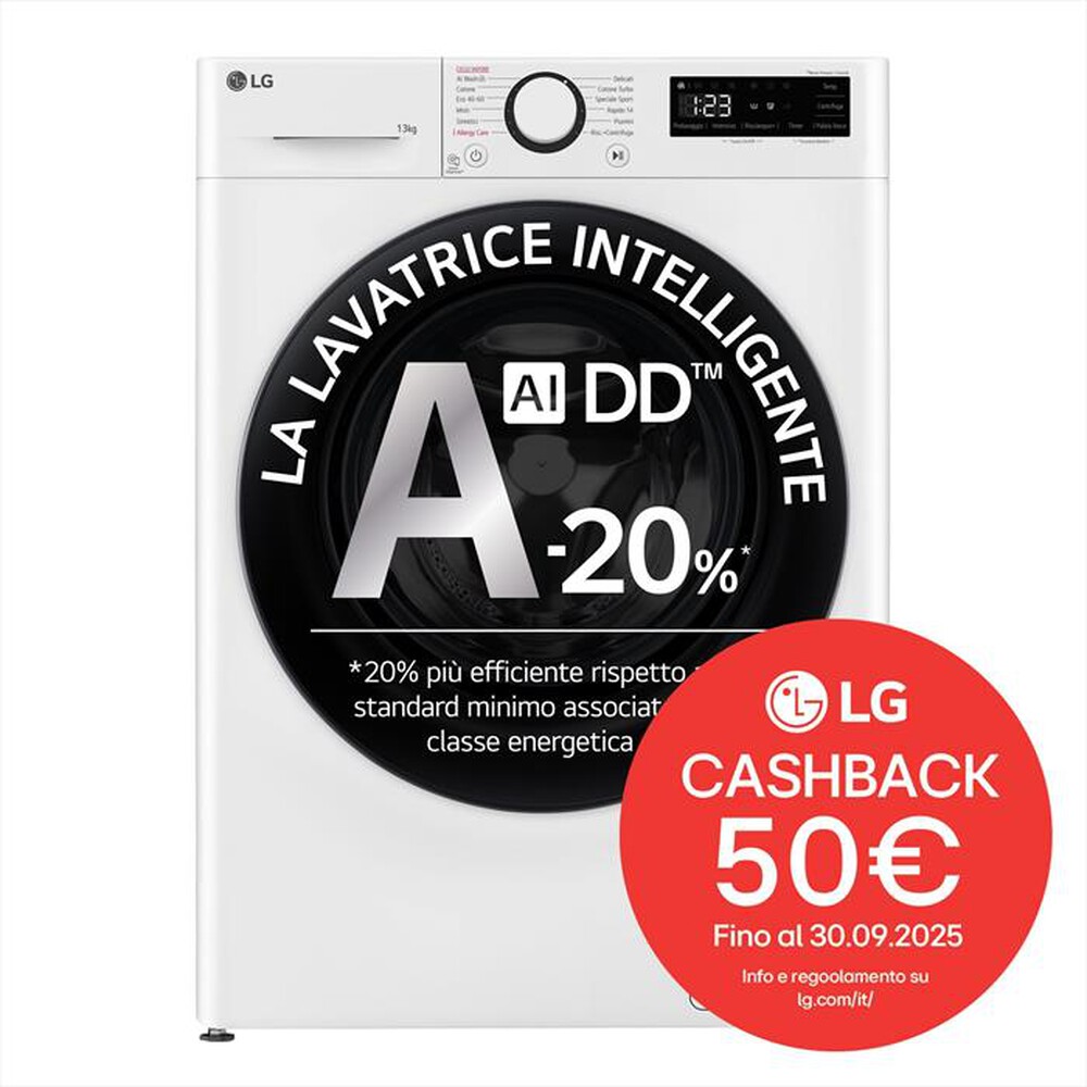 LG - Lavatrice AI DD R3 F4R3013NSWB 13kg Classe A-Bianco