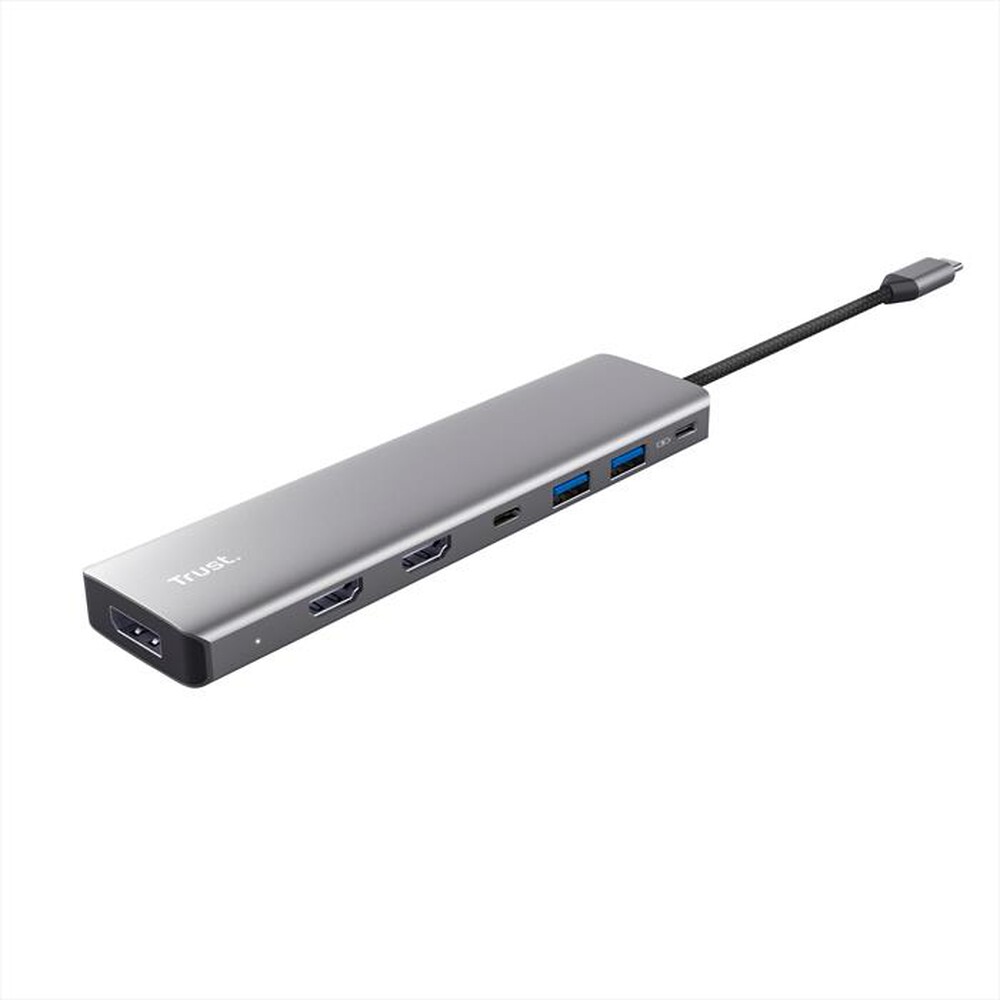 "TRUST - DALYX 7-IN-1 MULTIPORT ADAPTER-Grey"