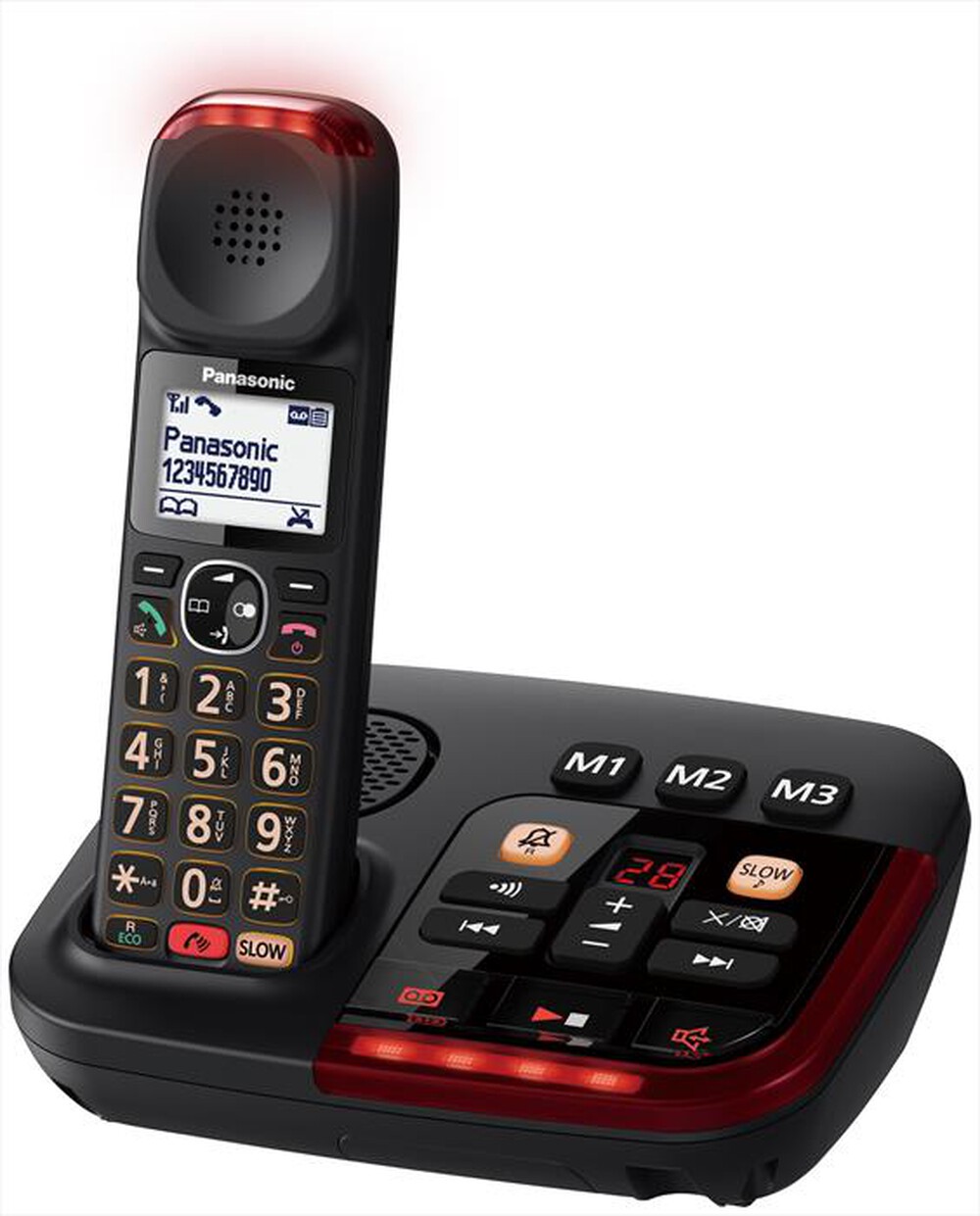 "PANASONIC - Base + handset KX-TGM420EXB-Nero"
