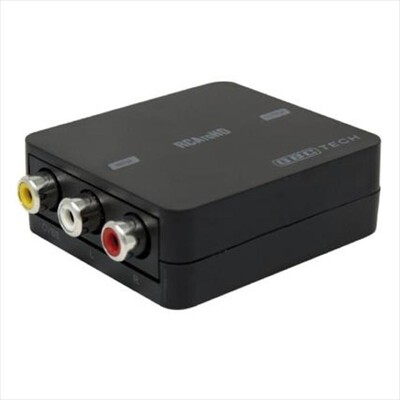 GBC - CONVERTITORE DA AV/RCA A HDMI CON SCALER-Nero,  GBC - CONVERTITORE DA AV/RCA A HDMI CON SCALER-Nero