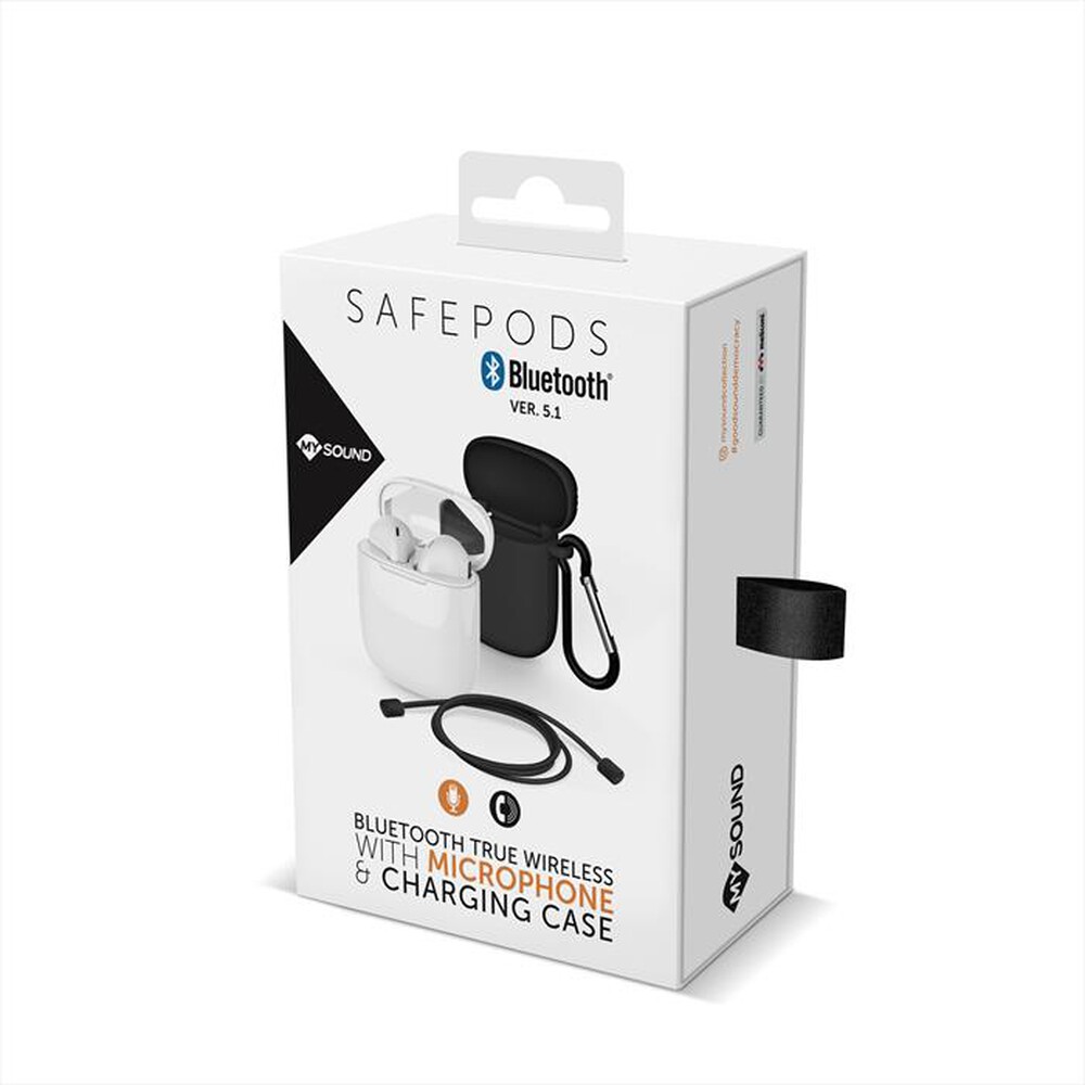 "MELICONI - SAFE PODS 5.1 BLACK COVER-Bianco con accessori in silico"