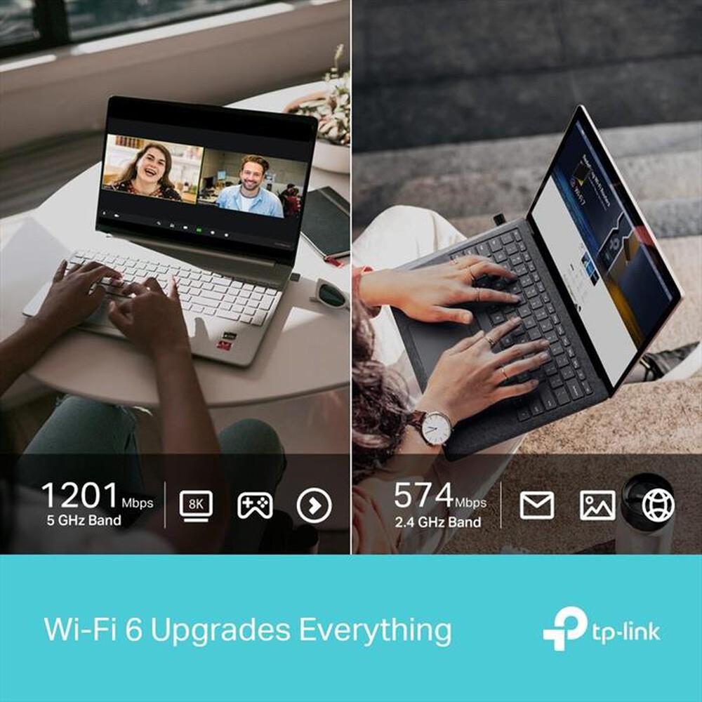 "TP-LINK - ARCHER TX1800U NANO AX1800 WI-FI 6 USB-Nero"