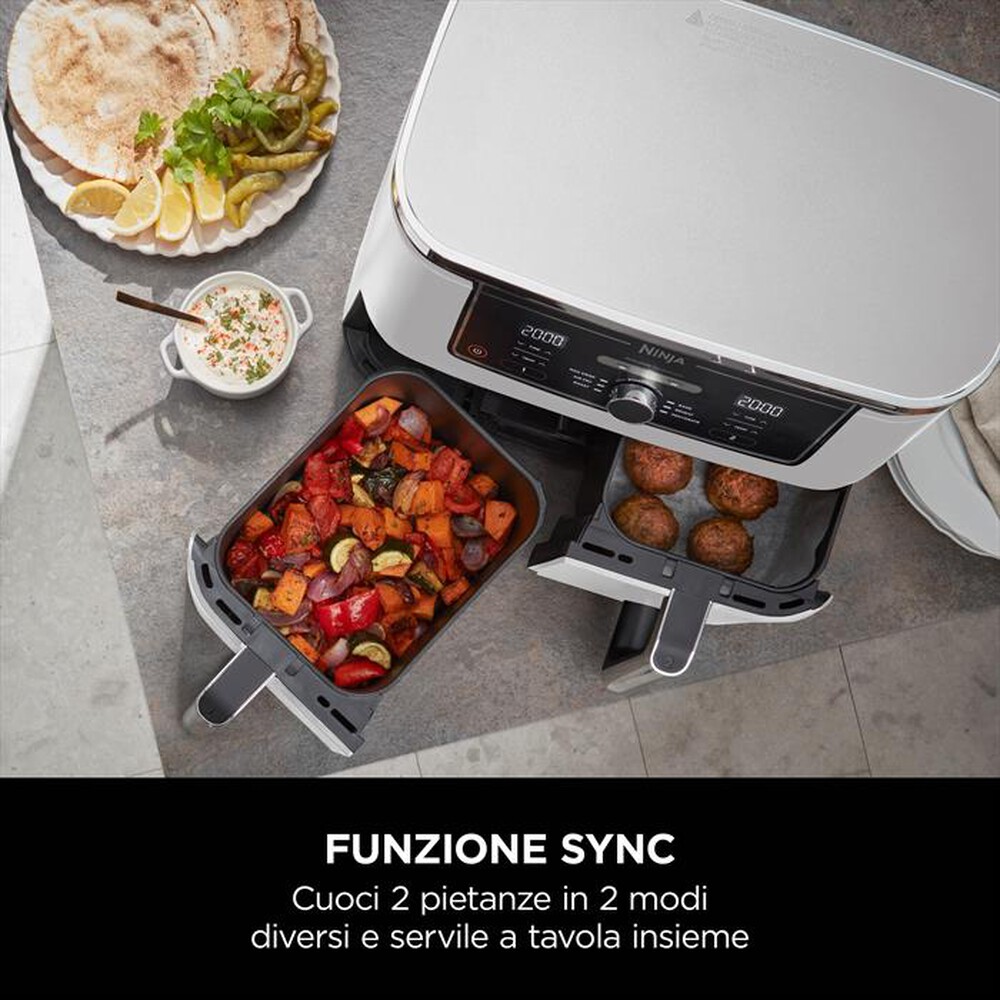 "NINJA - FRIGGITRICE AD ARIA DOPPIA MAX9,5L AF400EUWH-Bianca"