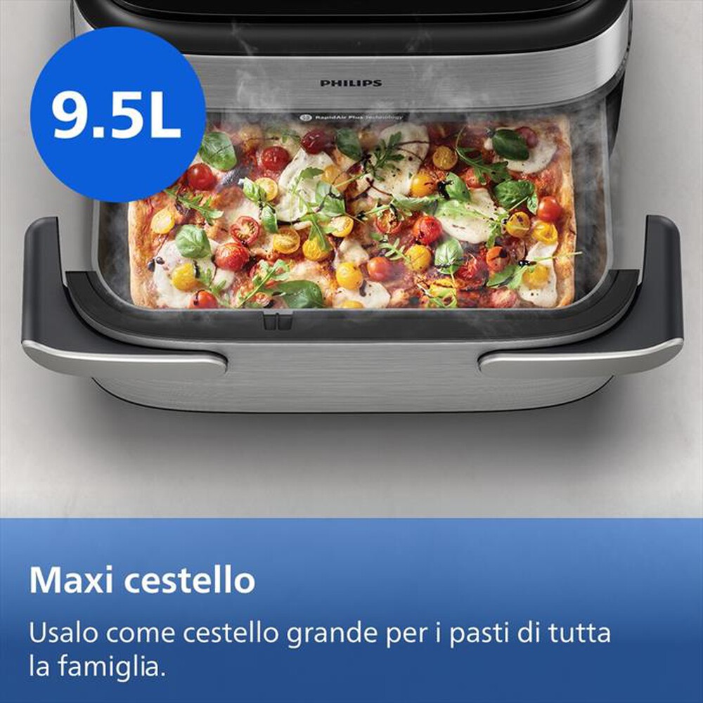 Immagine del prodotto PHILIPS - AIRFRYER SERIE 5000 DA 9.5L VAPORE, NA565/02-Inox