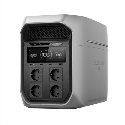 ECOFLOW - DELTA 3 MAX PLUS POWER STATION PORTATILE-Argento