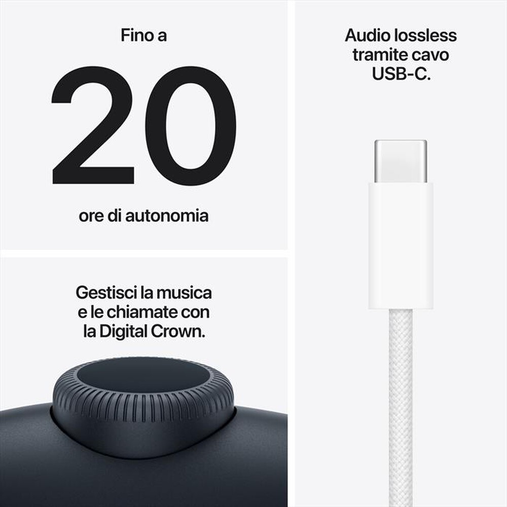 Immagine del prodotto APPLE - Cuffie wireless AIRPODS MAX2-Mezzanotte