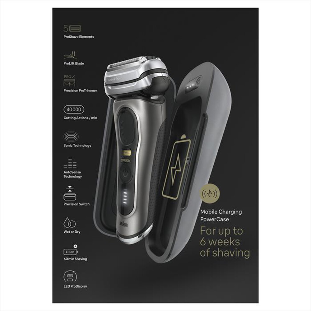 "BRAUN - Rasoio SERIES 9 PRO+-Grafite"