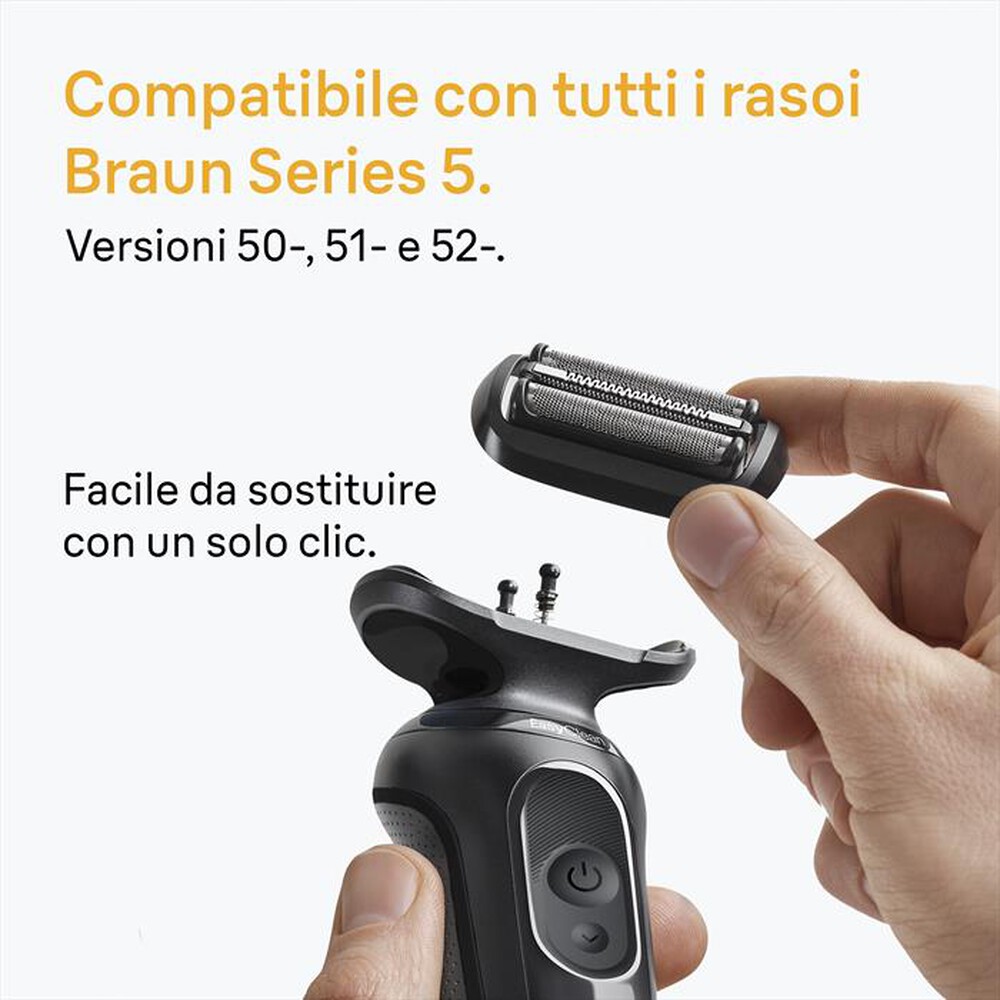 Immagine del prodotto BRAUN - Testina di Ricambio ORIGINALE per Rasoio 54B-NERO
