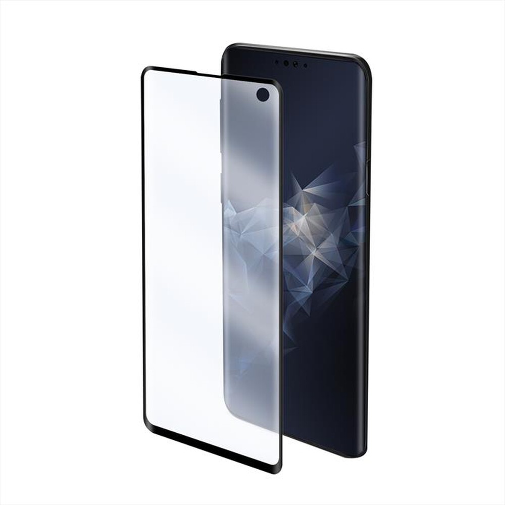 "CELLY - NANOFILM890BK PELLICOLA NANOFILM GALAXY S10-Trasparente bordi neri/PET"