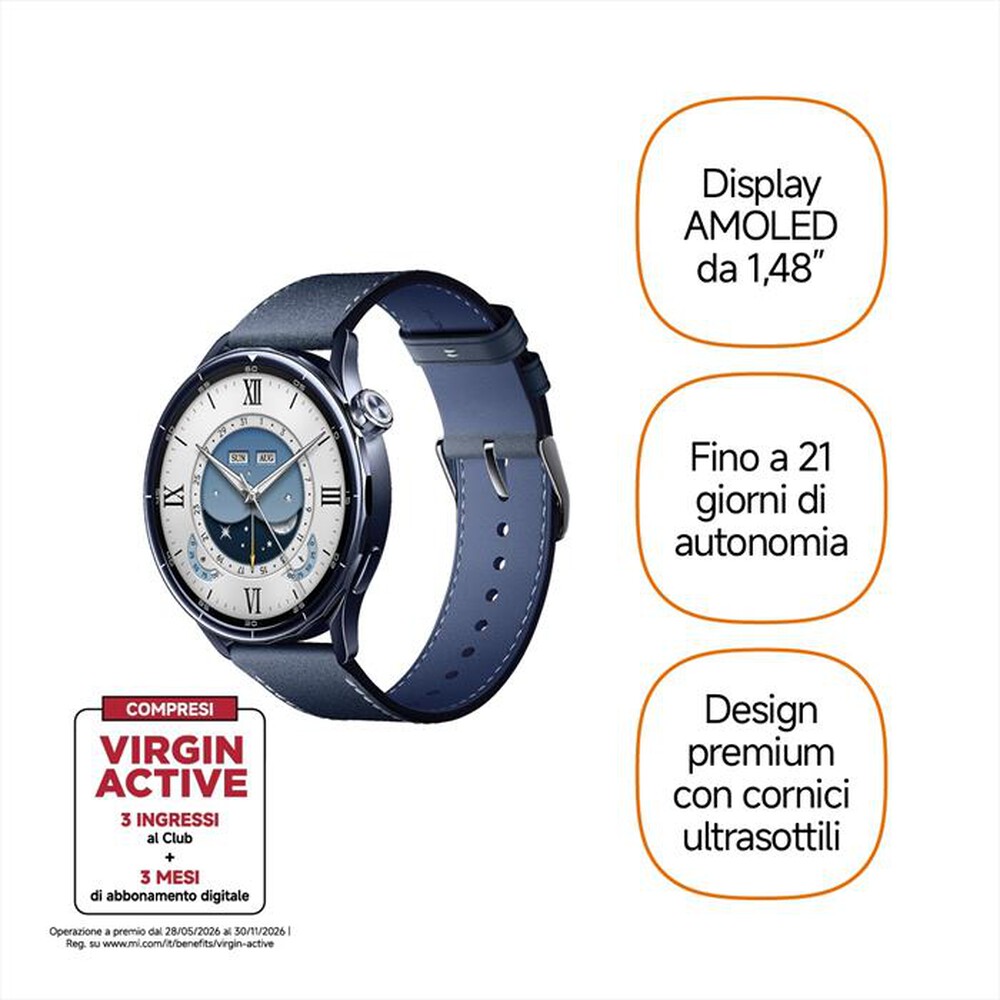 Immagine del prodotto XIAOMI - XIAOMI WATCH S5 46MM CERAMIC BLUE-Blue