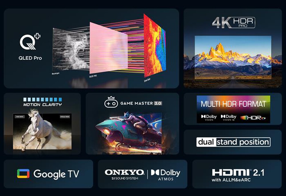 Immagine del prodotto TCL - Smart TV Q-LED UHD 4K 65" 65C69B-Titanium