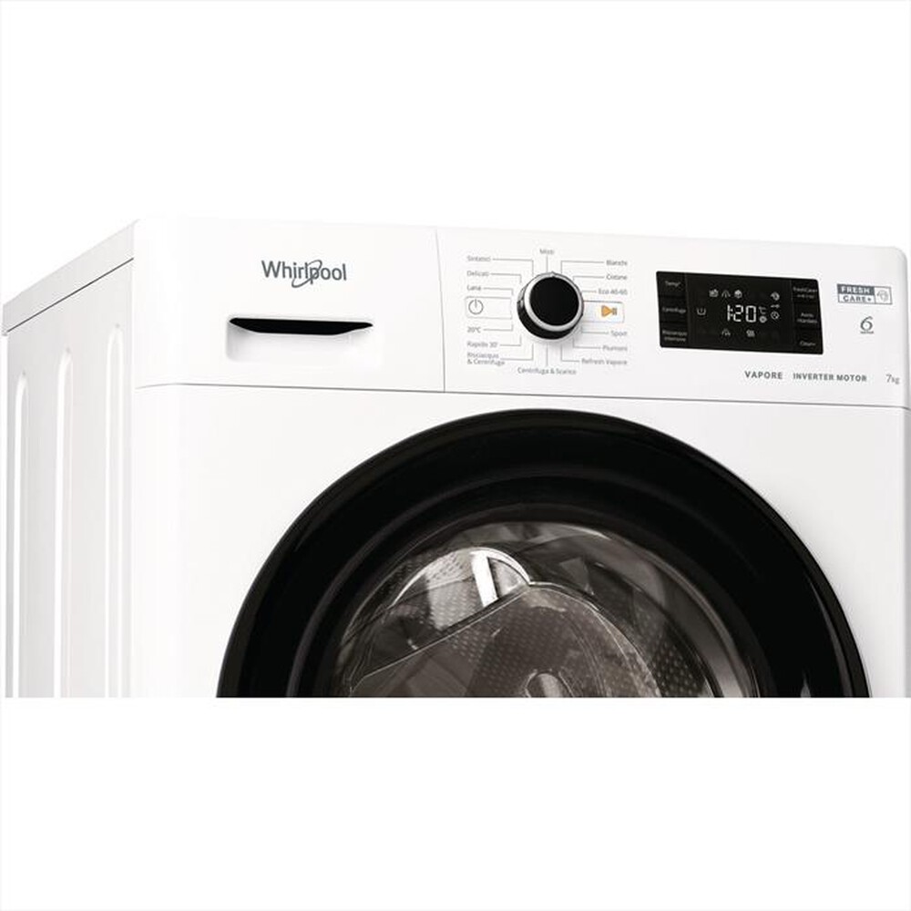 Immagine del prodotto WHIRLPOOL - Lavatrice slim FSB 723V BS IT N 7 Kg Classe D