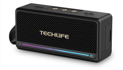 TECHLIFE - Diffusore Bluetooth PARVA IPX7 TLVT0028-Nero