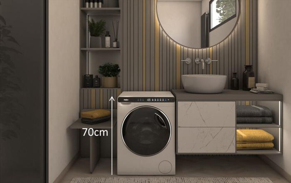 "HAIER - Lavatrice HW50-BP12307-S 5 Kg Classe A-Bianco"