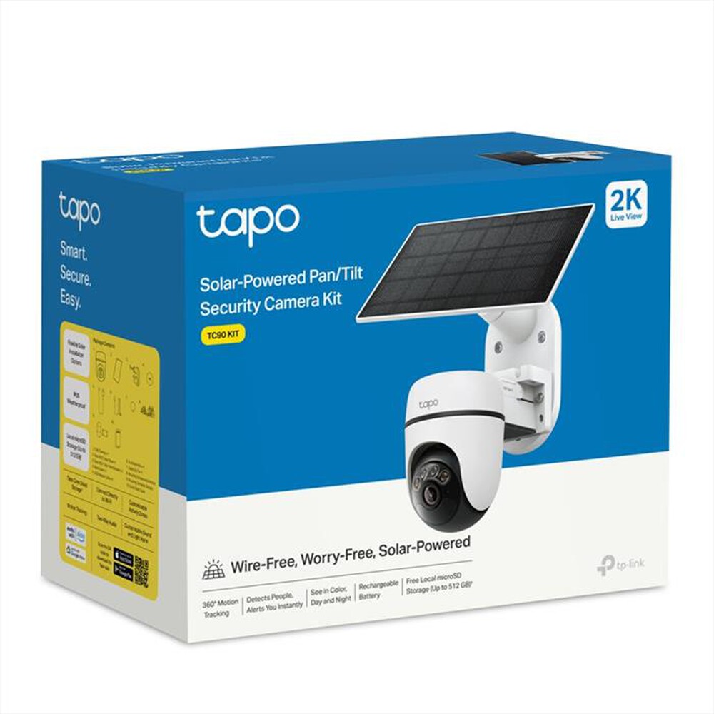 Immagine del prodotto TP-LINK - Telecamera di sorveglianza Wi-Fi TC90 KIT-bianco