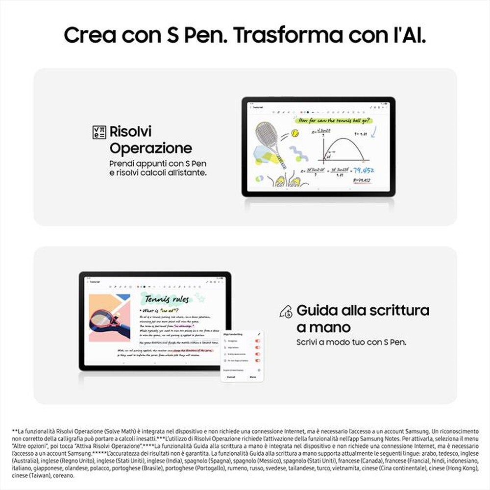 Immagine del prodotto SAMSUNG - GALAXY TAB S10 LITE 6+128GB WIFI-Silver