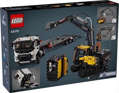 LEGO - AUTOCARRO VOLVO FMX ESCAVATORE ELETTRI EC230-42175-Multicolore