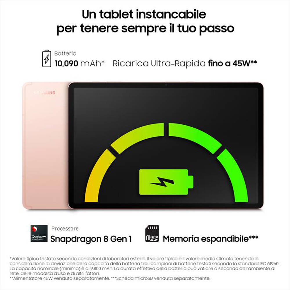 "SAMSUNG - GALAXY TAB S8+ WIFI 256GB-Pink Gold"