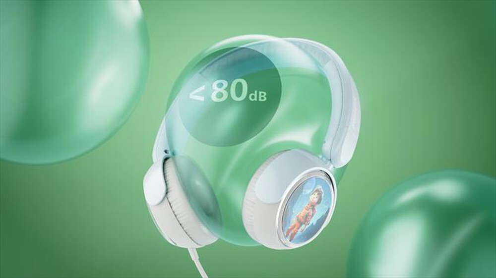 Immagine del prodotto PHILIPS - Cuffie on-ear cablate per bambini TAK2000BL/00-Light Blue