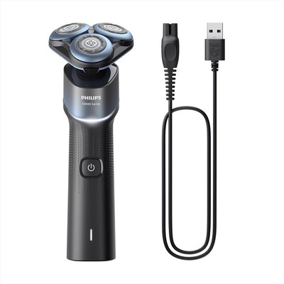 PHILIPS - Rasoio X5006/00-Nero metallizzato/ acquamarina