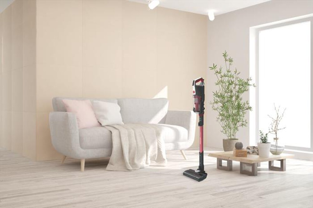 "HOOVER - Aspirapolvere ricaricabile HF522STH-Grigio, Rosso"