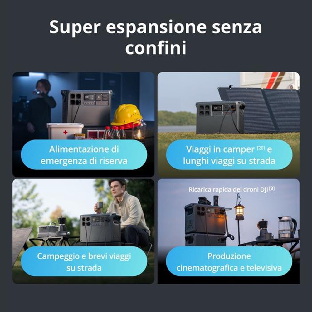 Immagine del prodotto DJI - Stazione di alimentazione portatile POWER 2000-GRIGIO SCURO