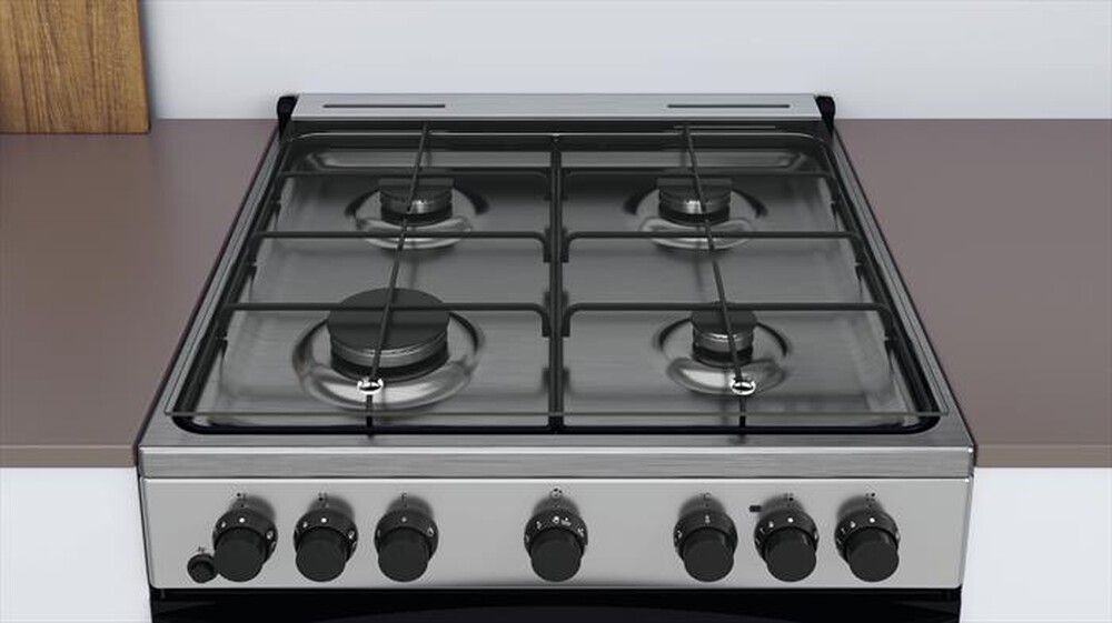 "INDESIT - Cucina IS67G4PHX/E Classe A-Acciaio inossidabile"