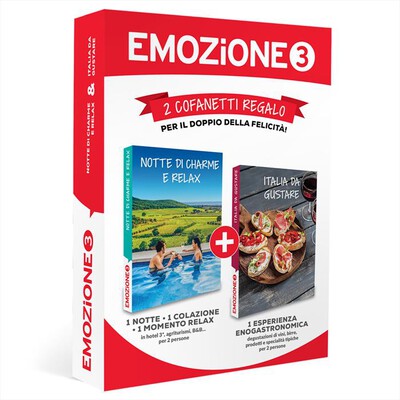 EMOZIONE 3 - BI-PACK:NOTTE DI CHARME E RELAX+ITALIA DA GUSTARE