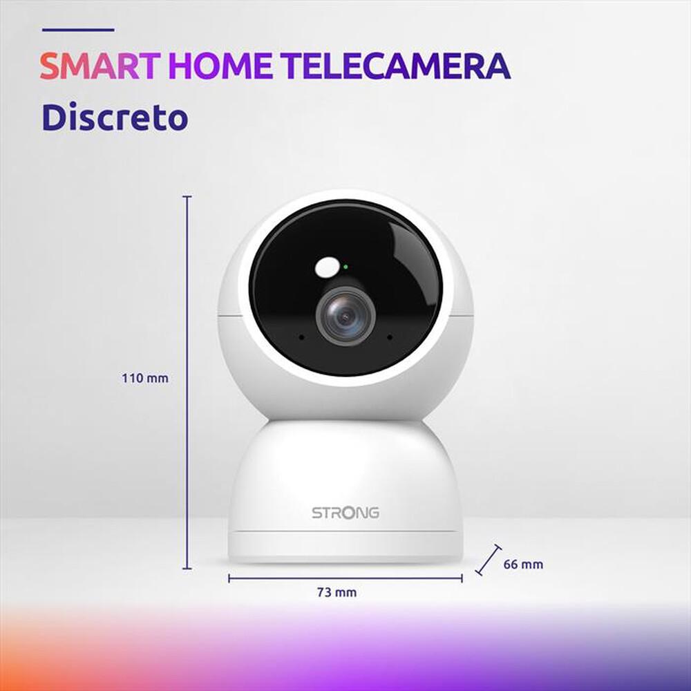 "STRONG - Telecamera Wi-Fi Interno 2K SHC04IR0-W-BIANCO"